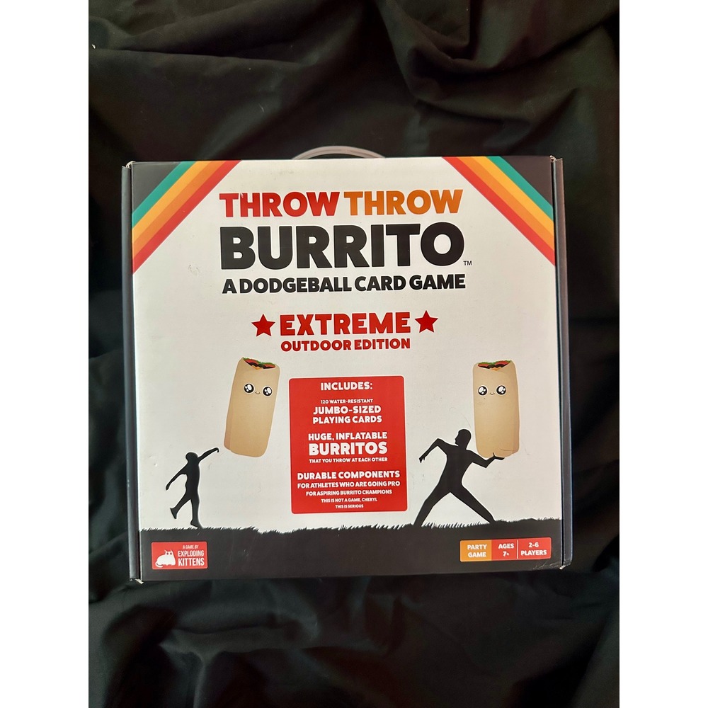 Exploding Kittens Throw Throw Burrito Extreme Outdoor Edition Dodgeball Game